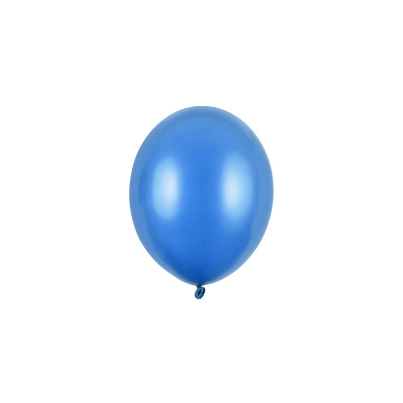 SB5M-001 Party Deco Eko mini metalické balóny - 12cm, 10ks Svetlo modrá