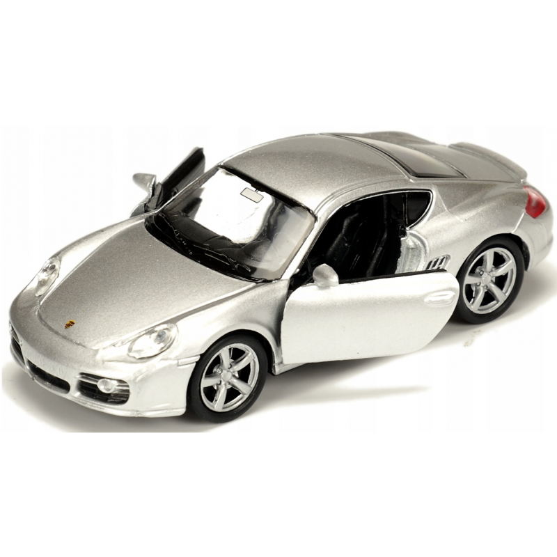 008805 Kovový model auta - Nex 1:34 - Porsche Cayman S Stříbrná