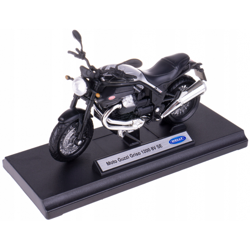 008690 Model motorky na podstavě - Welly 1:18 - Moto Guzzi Griso 1200 8V SE 