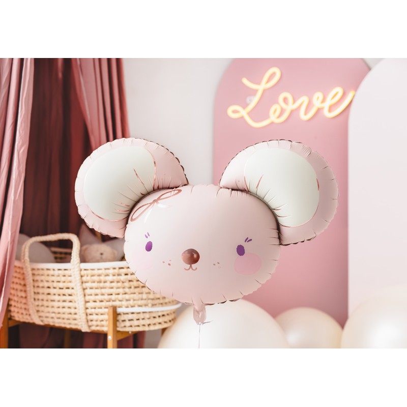FB190 Party Deco Fóliový balón - Růžová myška, 96x64cm 