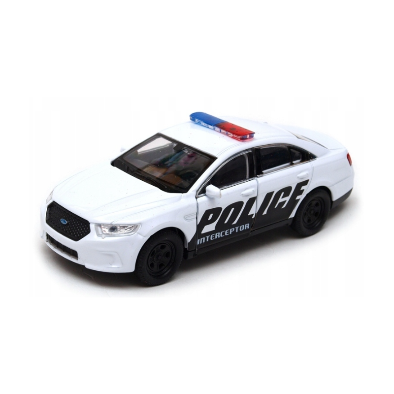 008768 Kovový model auta - Nex 1:34 - Ford Police Interceptor (USA) Bílá