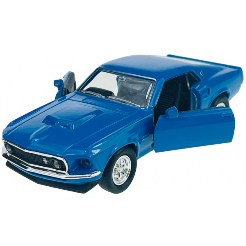 008805 Kovový model auta - Nex 1:34 - 1969 Ford Mustang Boss 429 Modrá