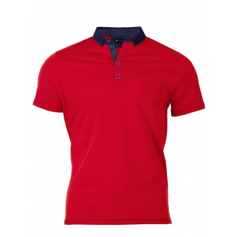 VERSABE Pánske Polo tričko červené VS-PO 1905 M