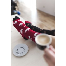 Veselé ponožky HESTY - Kávopič