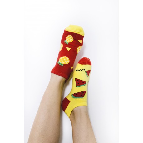Veselé ponožky HESTY - Melón a Ananás krátke