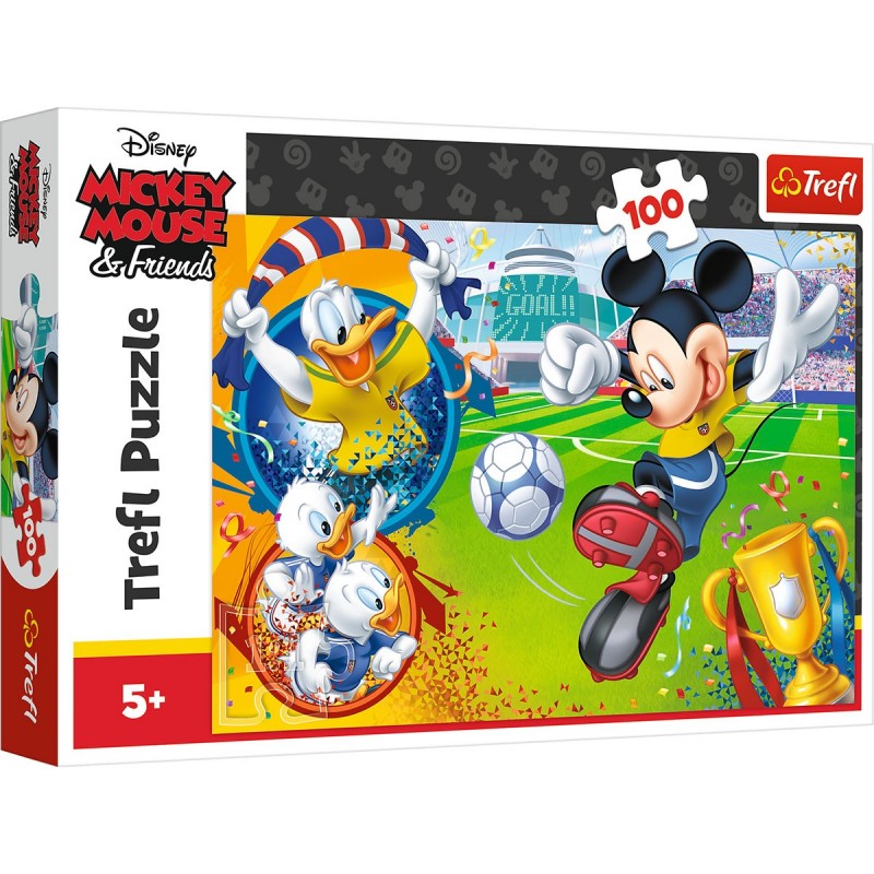 16353 TREFL Puzzle Mickey Mouse & Friends - football - 100 dielikov