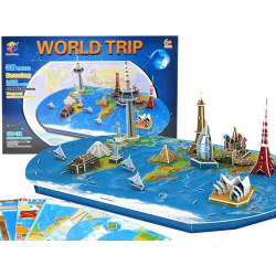 3D puzzle - World Trip - 136 prvkov