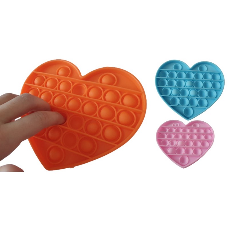 DR Antistresová senzorická hračka Push Pop Bubble - HEART Zelená