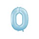 Fóliový balón - Číslo, svetlo modrý 86cm