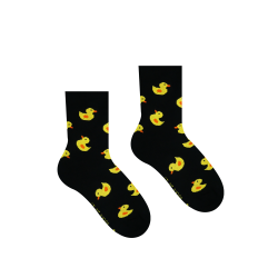 Veselé ponožky Hesty - Kačička čierna - Detské