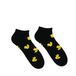 Veselé ponožky Hesty - Kačička Čierna - členkové