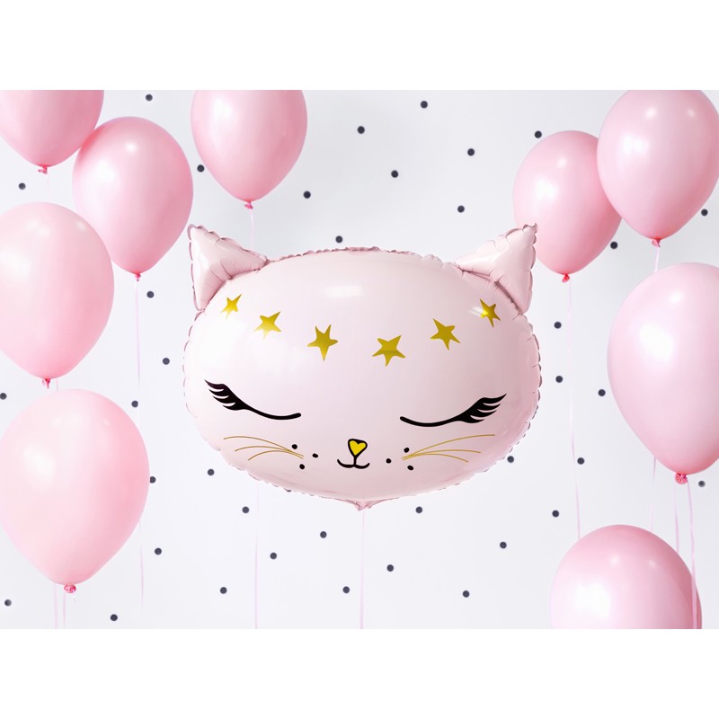 Levně FB47 Party Deco Fóliový balón - Kočička - 48cm, růžová
