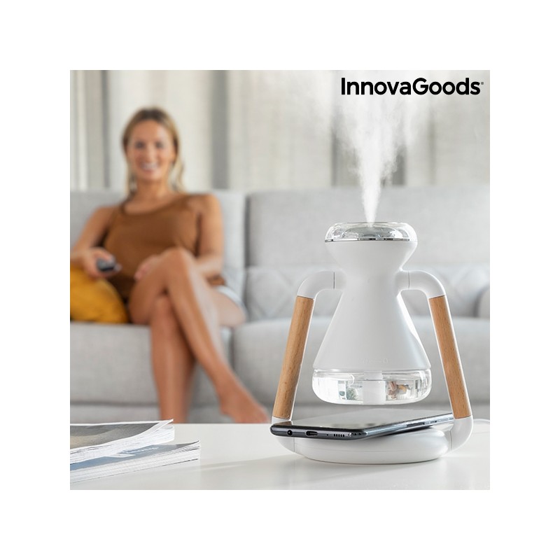 E-shop V0103223 InnovaGoods Zvlhčovač vzduchu s bezdrôtovou nabíjačkou - Misvolt Innovagoods