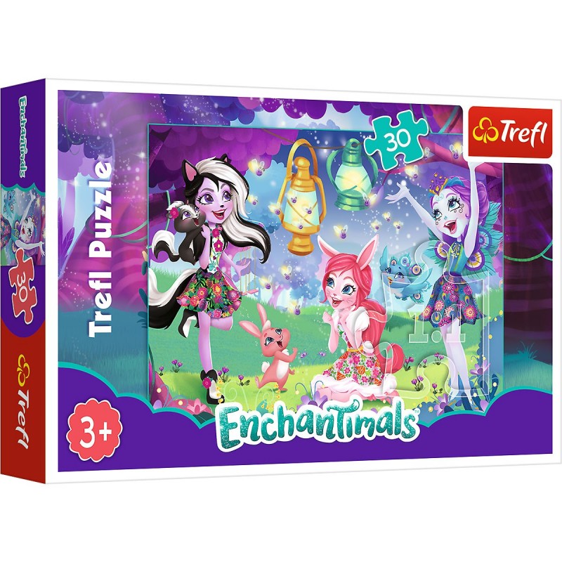 18236 TREFL Detské Puzzle - Magický svet Enchantimals 30 ks