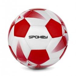 Futbalová lopta Spokey - červeno-biela