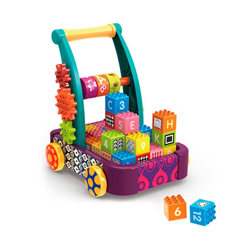 610249 DR Detský vozík so stavebnými blokmi - DIY HAPPY