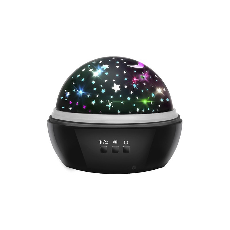 E-shop 16859 DR LED dekoratívny projektor - hviezdičky/morský svet Čierna