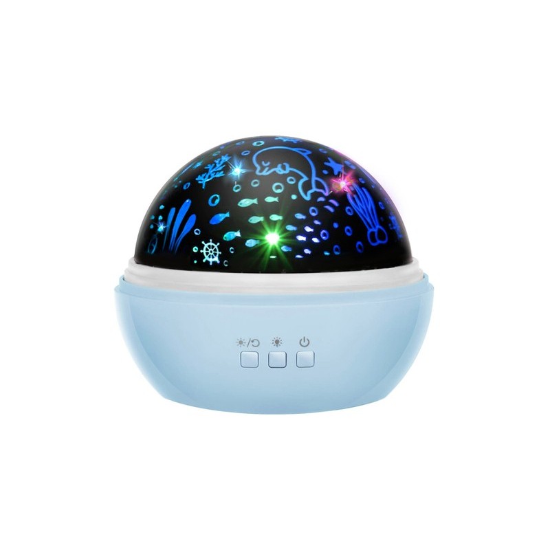 E-shop 16859 DR LED dekoratívny projektor - hviezdičky/morský svet Modrá