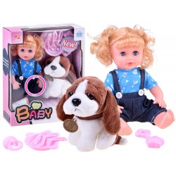 Bábika Molly s plyšovým psíkom
