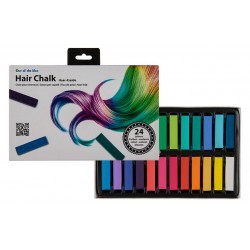 Farebné kriedy na vlasy - 24 farieb