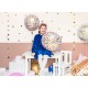 Fóliový balón - Happy Birthday - svetloružový 45cm