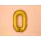 Fóliový balón - zlatý - číslo, 35 cm