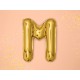 Fóliový balón - zlatý - písmená, 35 cm