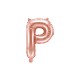 Fóliový balón - ružovo-zlatý - písmená, 35 cm