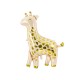 Fóliový balón - Žirafka - béžový, 100x120 cm