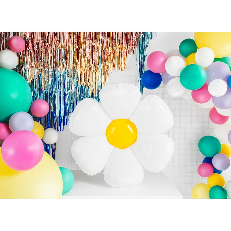 Levně FB65 Party Deco Fóliový balón - Kvíteček - bílý, 97x103 cm