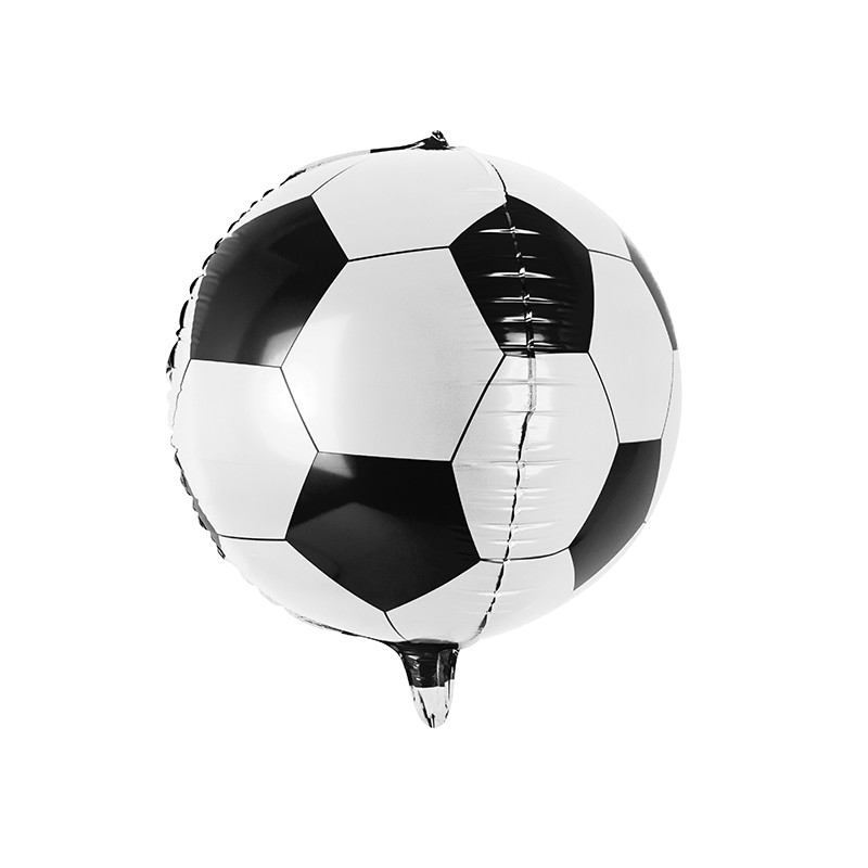 FB19 Party Deco Fóliový balón - Fotbalový míč - černo-bílý, 40cm