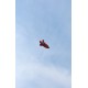 Fóliový balón - Raketa - červená, 44x115cm