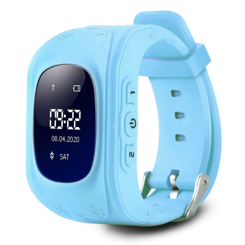 04090 GPS hodinky - Child tracker V2 Modrá