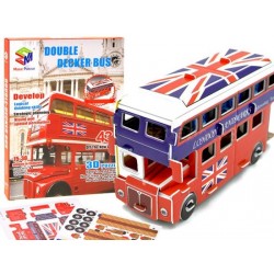 3D Puzzle - Poschodový autobus