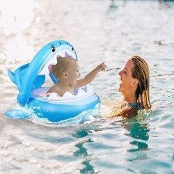 Detská nafukovačka so strieškou - Žralok