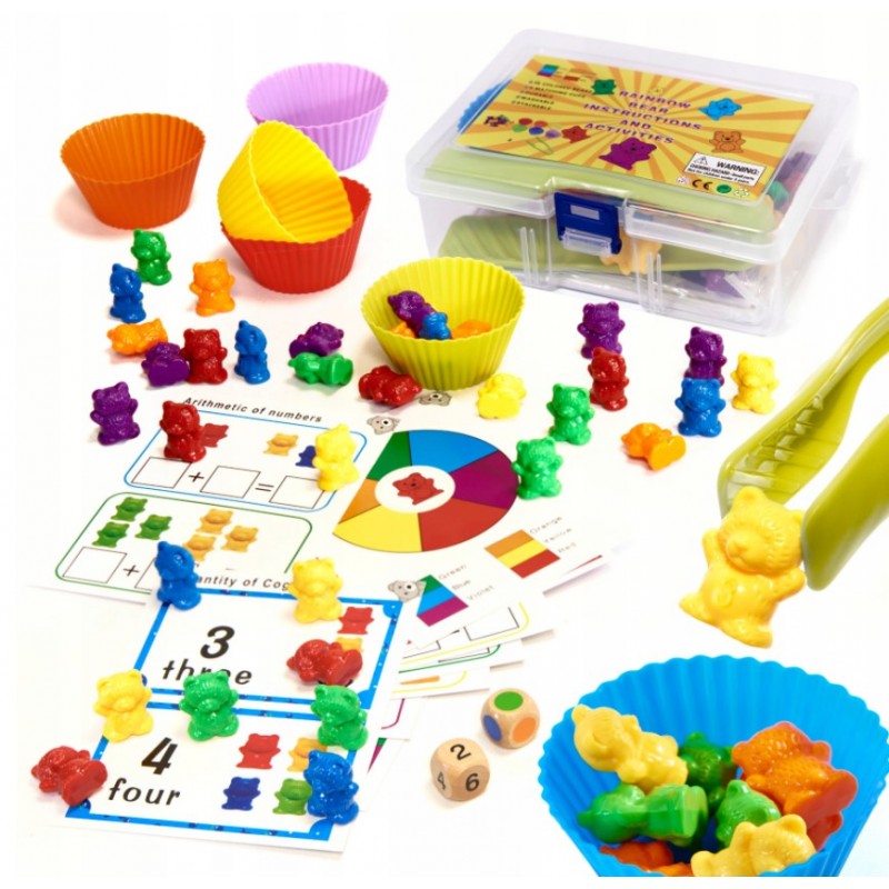 6260 DR Montessori hra - Spočítaj medvedíkov - 44 dielov 
