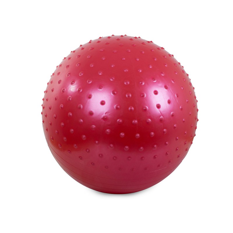 14284_CZE Gymnastický míč s pumpou 70 cm Červená