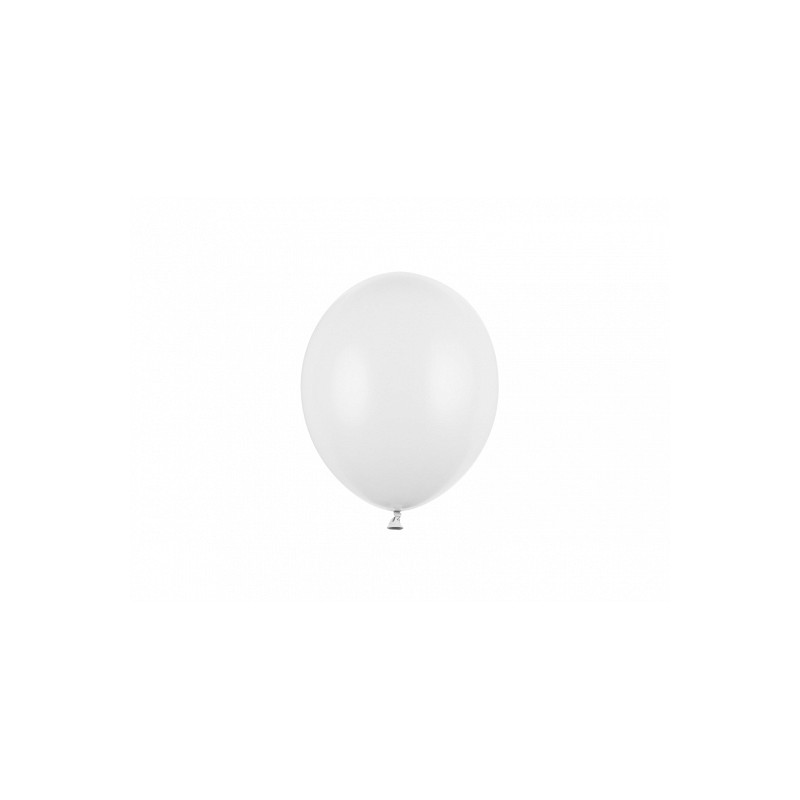 SB5P-008 Party Deco Eko mini pastelové balóny - 12cm, 10ks Biela
