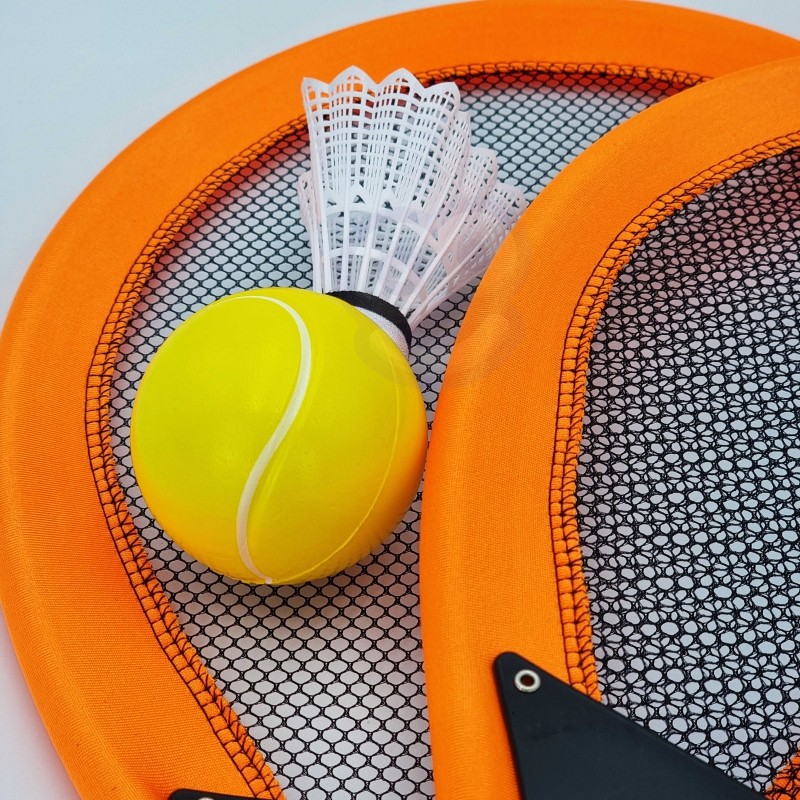 Levně 40895 DR Woopie set 2v1 - badminton a tenis Oranžová