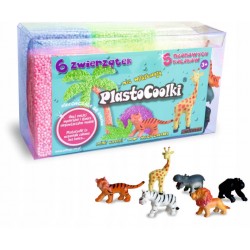 Kreatívna plastická hmota PlastoCoolki - 6 safari zvieratiek