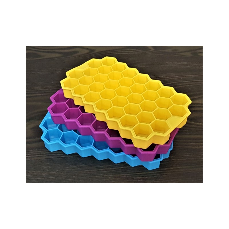 MB-14202 DR Šestihranná silikonová forma na led - Včelí plast