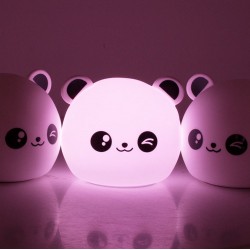 Detská LED nočná lampička na baterky - Panda