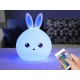 Nabíjateľná LED nočná lampička - Zajačik