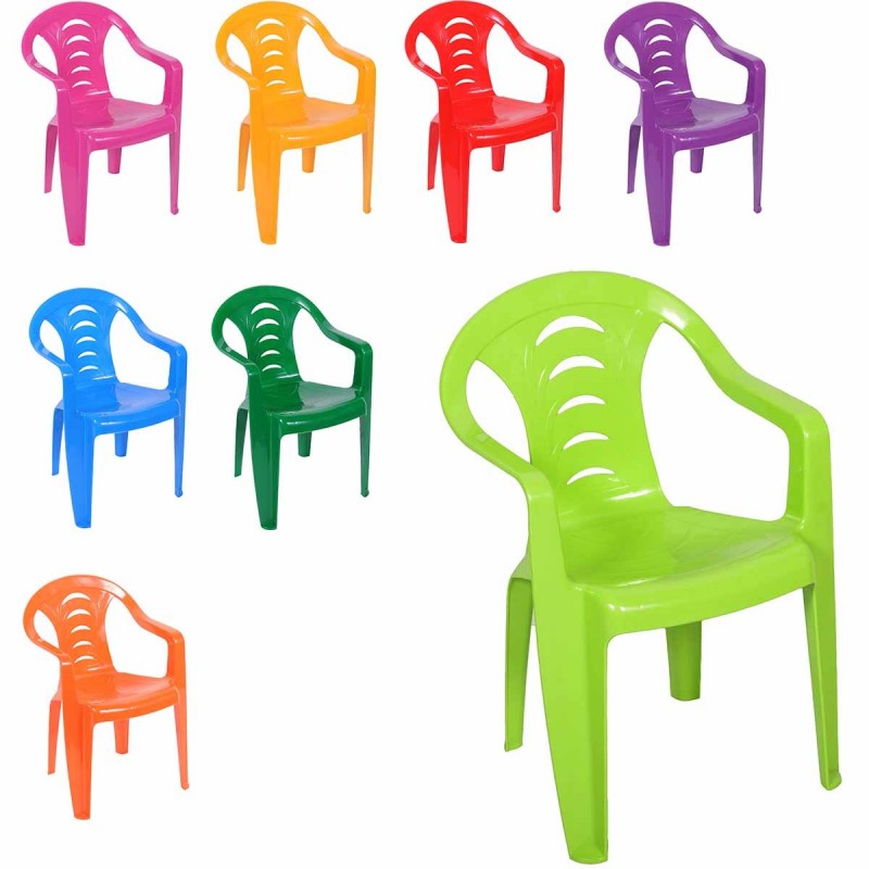 7322 DR Plastová zahradní židle pro děti - Tola 52,5cm Tmavě zelená