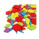 Drevené skladacie puzzle - Tangram 130 dielov