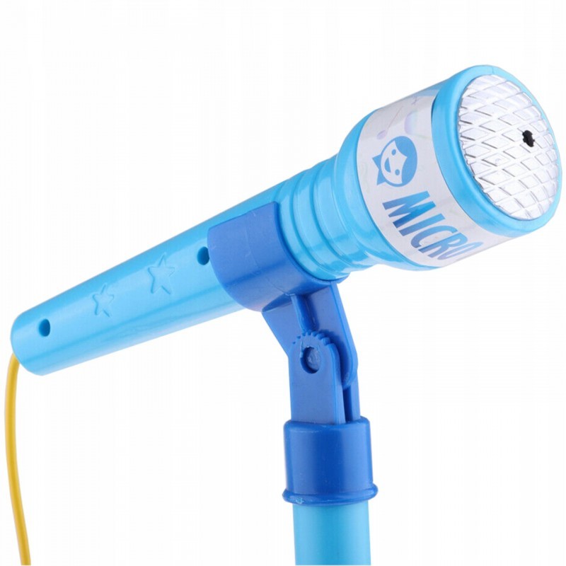 8801-L DR Duálny detský mikrofón so stojanom - Little Star Modrá