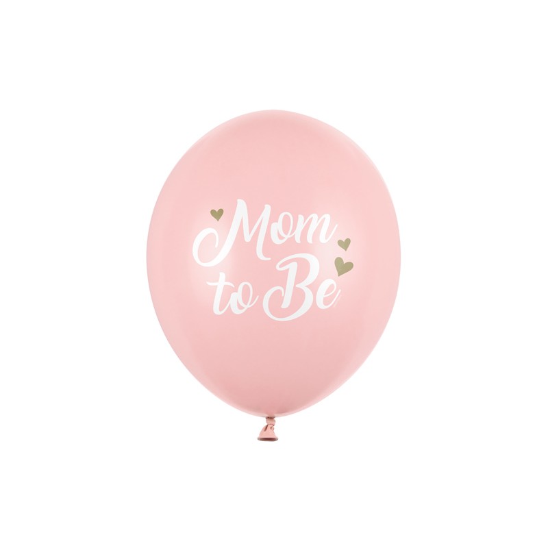 Levně SB14P-311-081J-6 Party Deco Set balónků - "Mom to Be" - 30cm (6ks) Růžová
