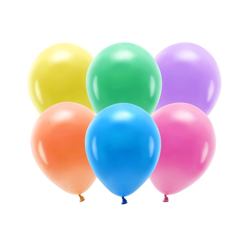 ECO30P-000-10 Party Deco Eko pastelové balóny - 30cm, 10ks 000