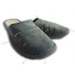Pánske kožené papuče - modré
