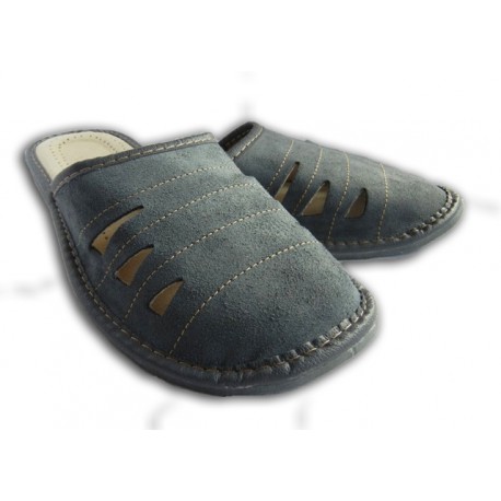 Pánske kožené papuče - modré ( P0015 )